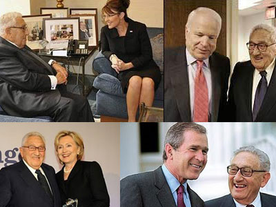 presidents Kissinger aconseja a la republicana Sarah Palin, apoya a Hillary Clinton, ayuda a McCain y trabaja con Jeb Bush